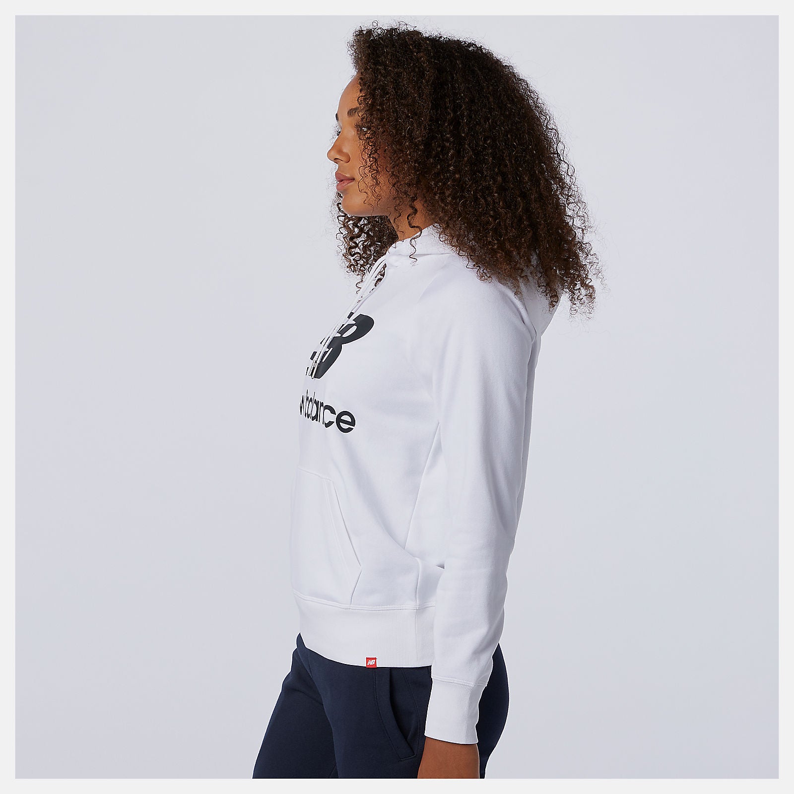 NB Essentials Pullover Hoodie | New Balance Clothing White/Black - Women