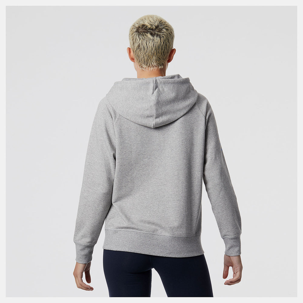 NYC Marathon Essentials Pullover Hoodie | New Balance Clothing Athletic Grey - Women