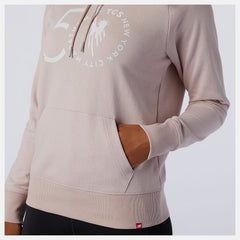 NYC Marathon Essentials Pullover Hoodie | New Balance Clothing Saturn Pink - Women
