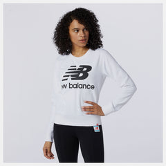 Essentials Crew | New Balance Clothing White/Black - Women