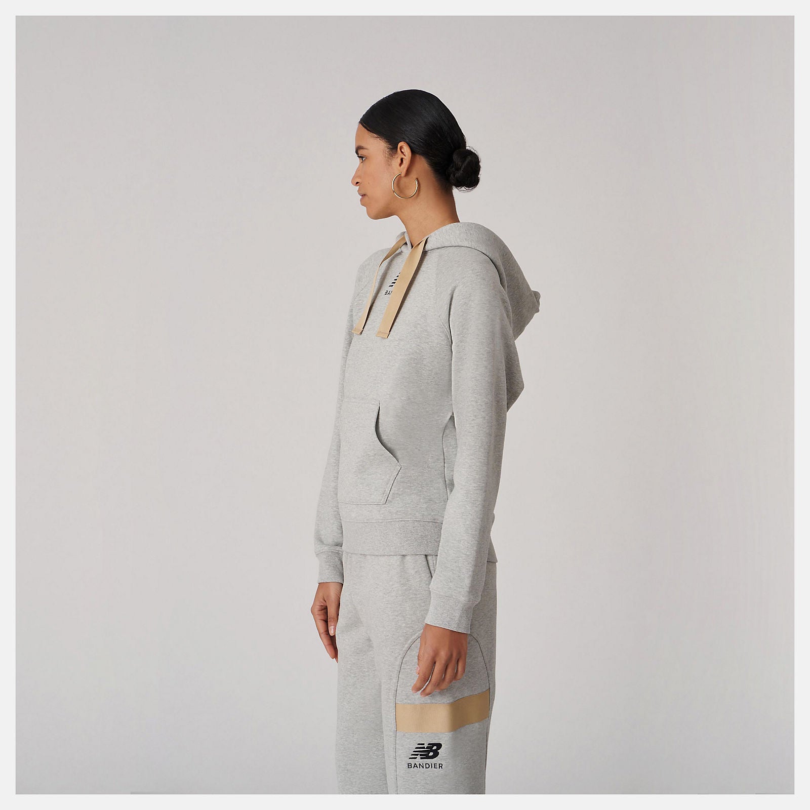 Bandier Fleece Hoodie | New Balance Clothing Athletic Grey - Women