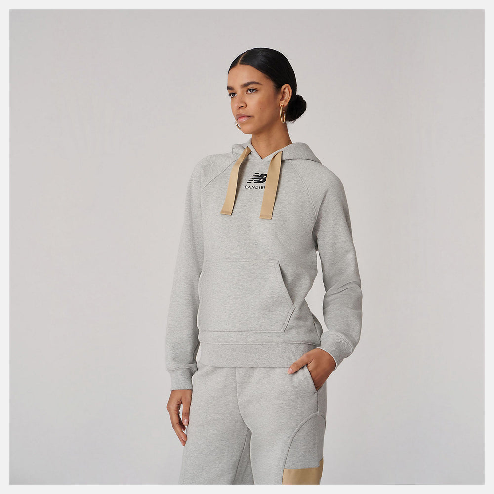 Bandier Fleece Hoodie | New Balance Clothing Athletic Grey - Women