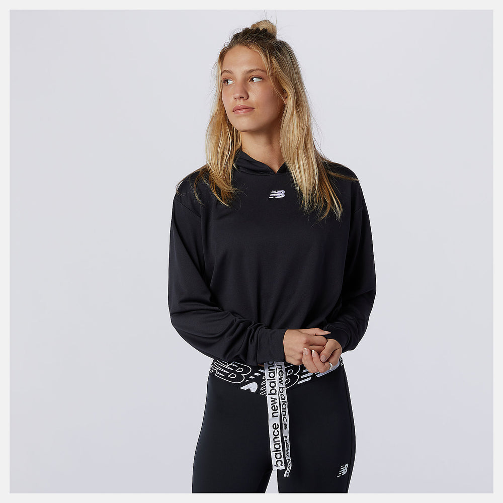 Relentless Cinched Hem Hoodie | New Balance Clothing Black - Women