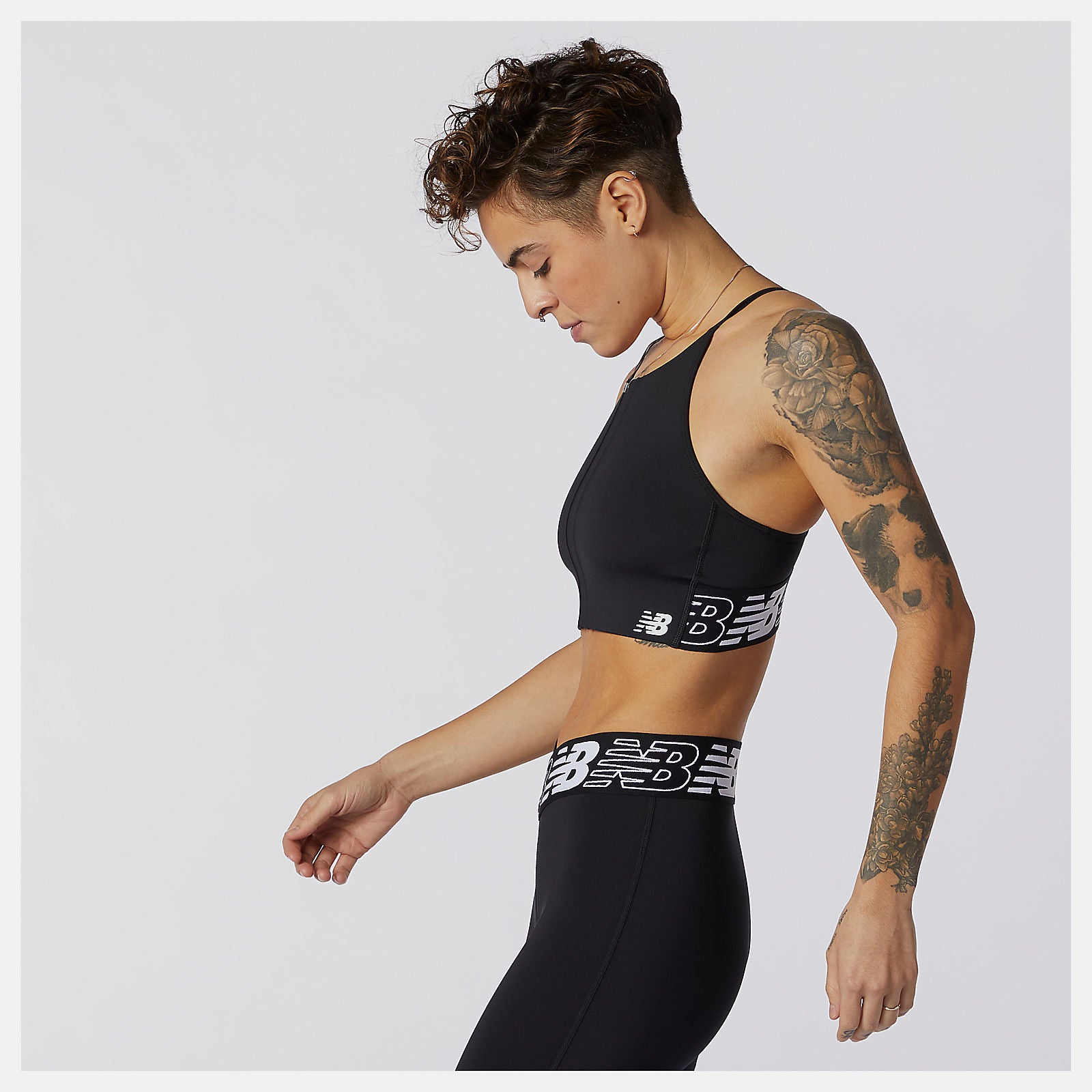 Relentless Crop Top | New Balance Clothing Black - Women