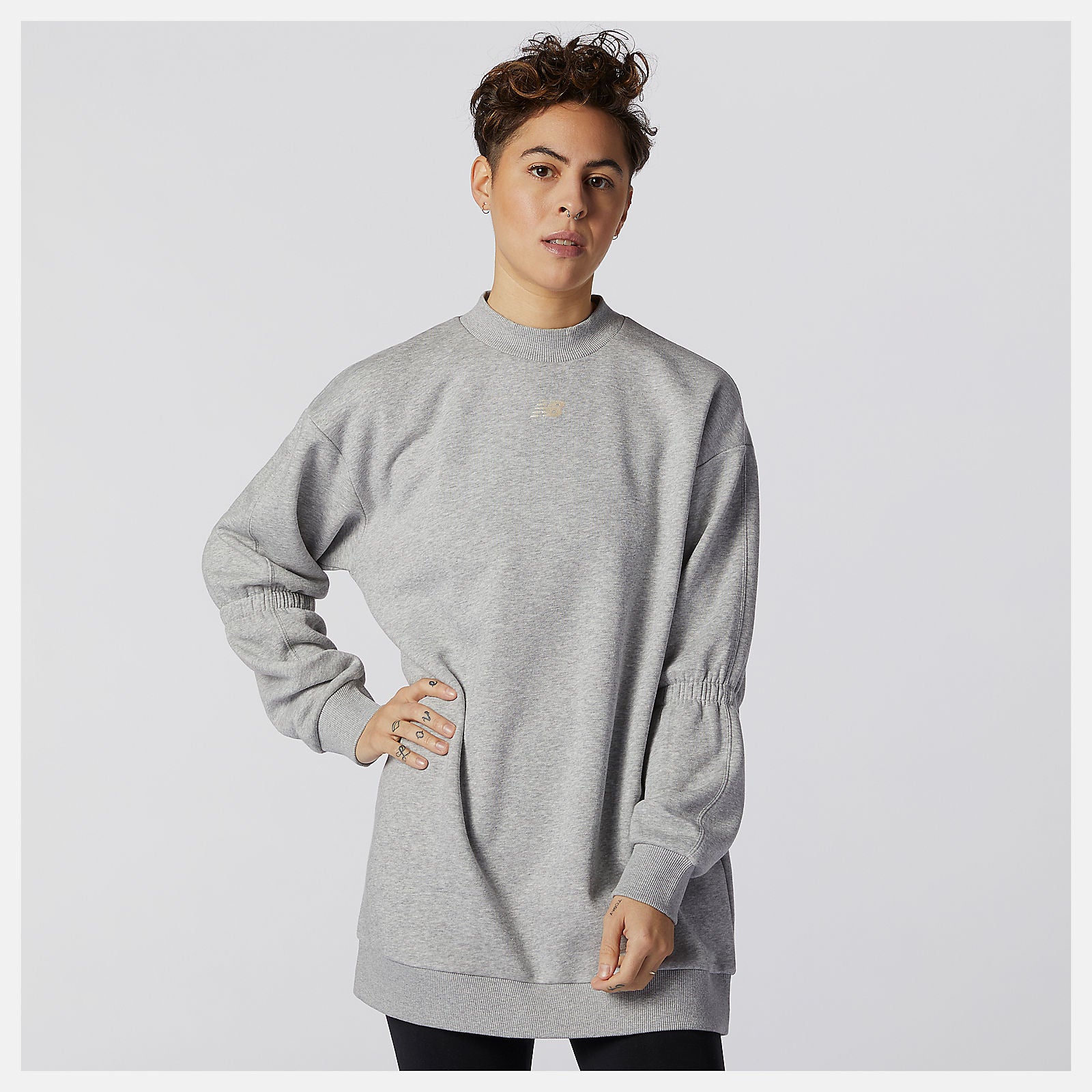 Achiever Crew Sweatshirt | New Balance Clothing Athletic Grey - Women