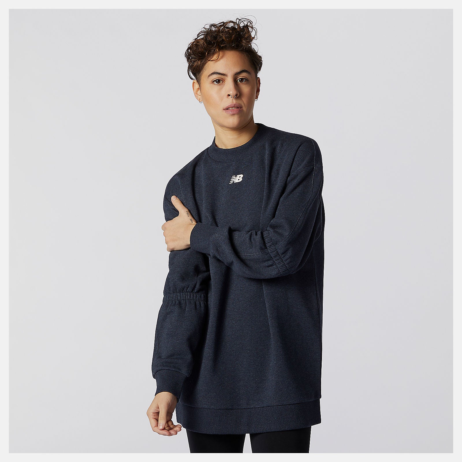 Achiever Crew Sweatshirt | New Balance Clothing Eclipse Heather - Women