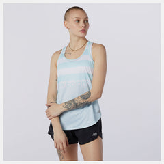 Printed Accelerate Tank | New Balance Clothing Pale Blue - Women