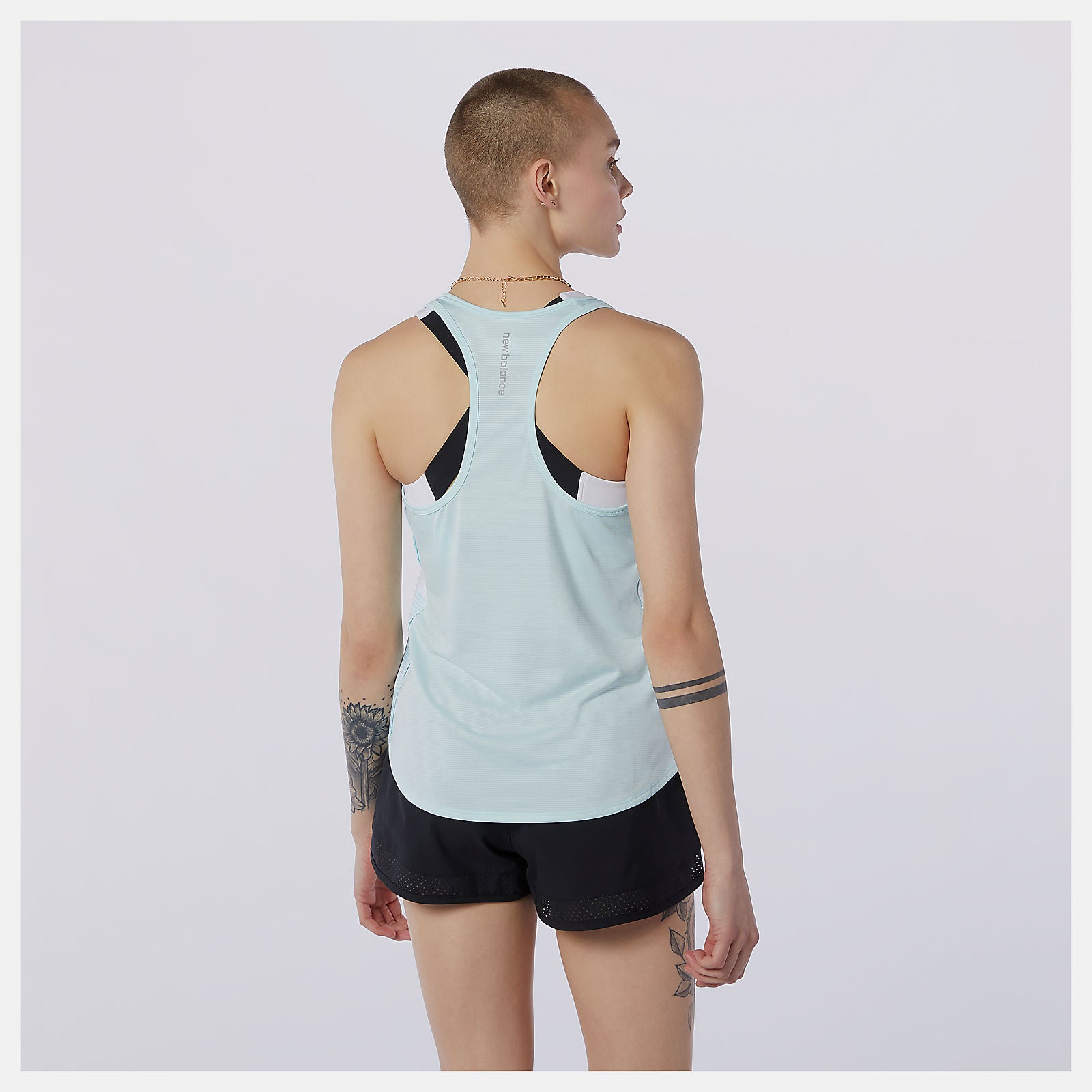 Printed Accelerate Tank | New Balance Clothing Pale Blue - Women