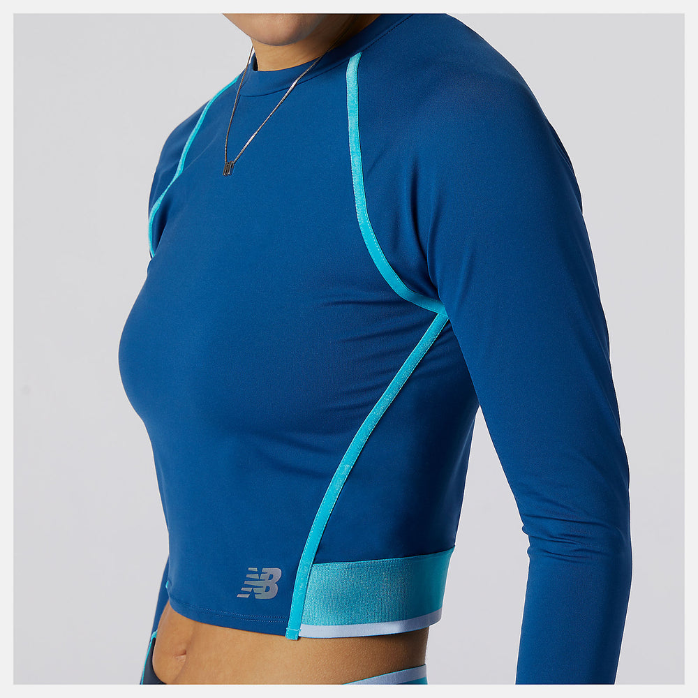 Q Speed Fuel Long Sleeve | New Balance Clothing Captain Blue - Women