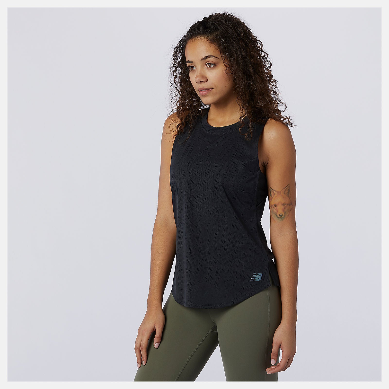 Q Speed Fuel Jacquard Tank | New Balance Clothing Black - Women