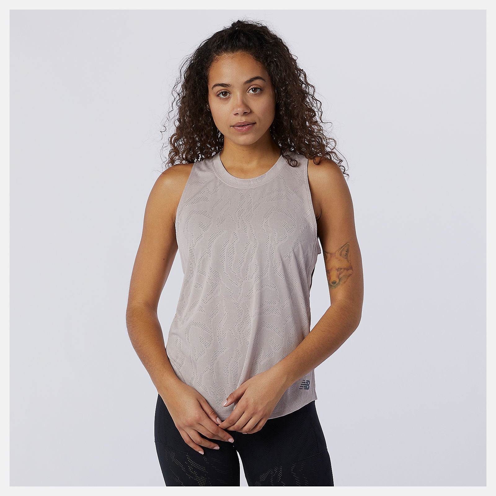 Q Speed Fuel Jacquard Tank | New Balance Clothing Logwood - Women