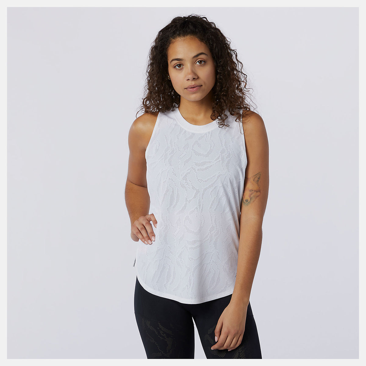 Q Speed Fuel Jacquard Tank | New Balance Clothing White - Women