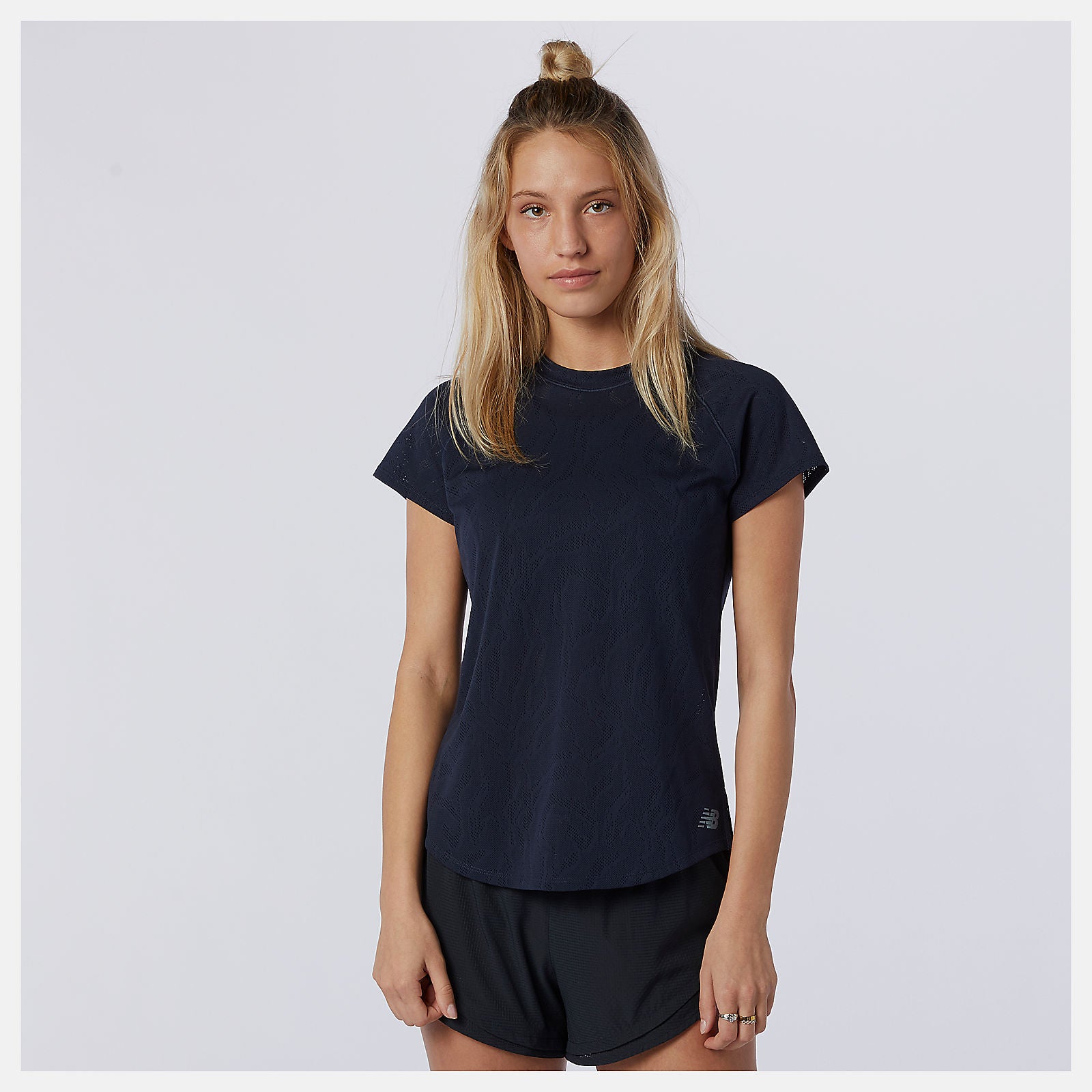 Q Speed Fuel Jacquard Short Sleeve | New Balance Clothing Eclipse - Women