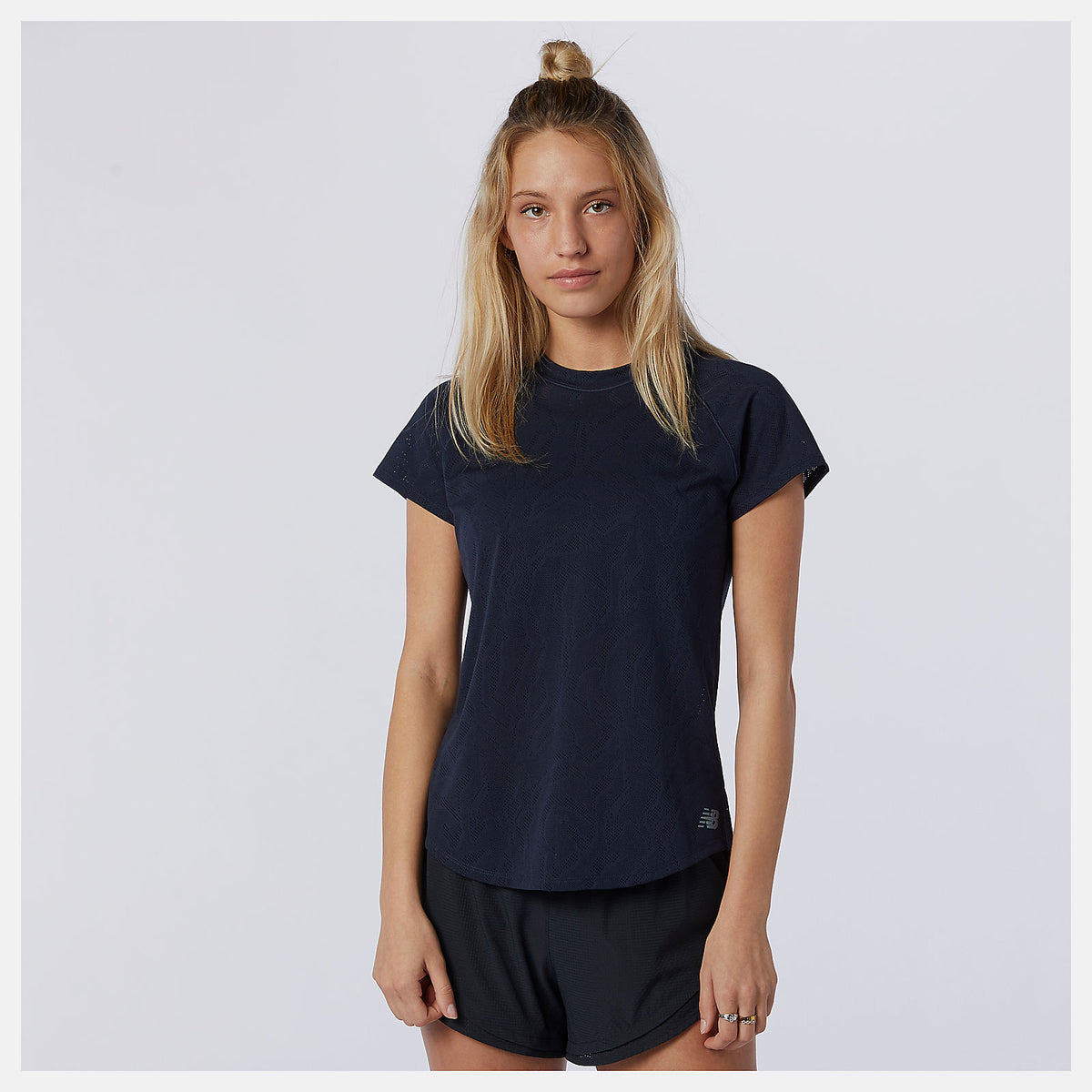 Q Speed Fuel Jacquard Short Sleeve | New Balance Clothing Eclipse - Women