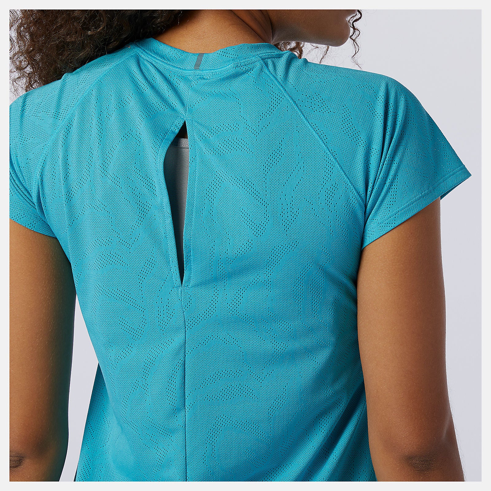 Q Speed Fuel Jacquard Short Sleeve | New Balance Clothing Virtual Sky - Women