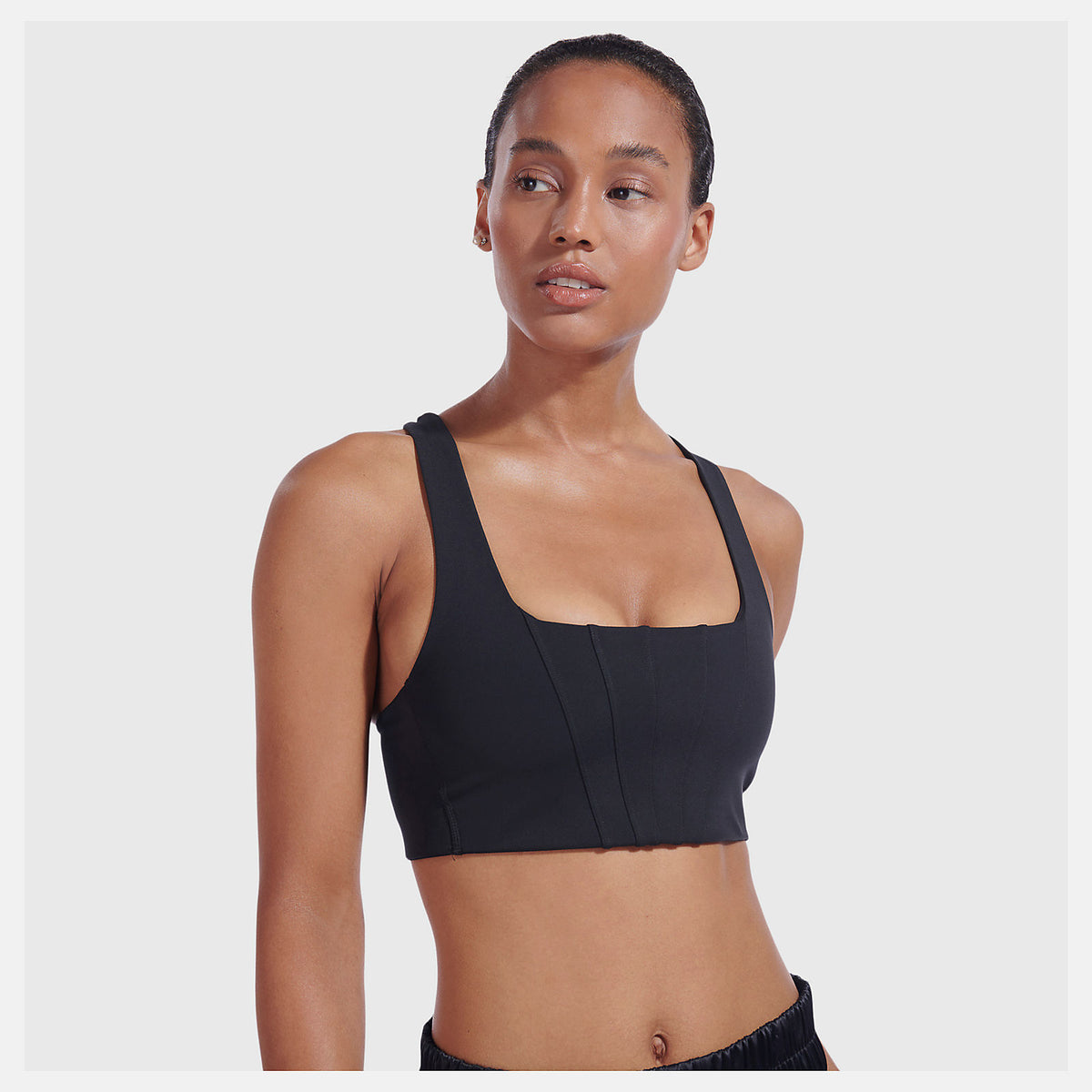 NB x Staud Crop Bra | New Balance Clothing Black - Women
