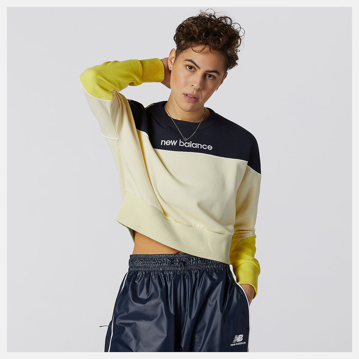 NB Athletics Crew Fleece | New Balance Clothing Clear Yellow - Women