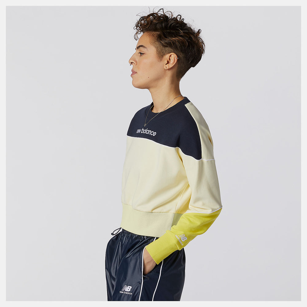 NB Athletics Crew Fleece | New Balance Clothing Clear Yellow - Women