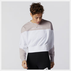 NB Athletics Crew Fleece | New Balance Clothing White Multi - Women