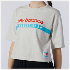 NB Essentials Field Day Boxy Tee | New Balance Clothing Sea Salt Heather - Women