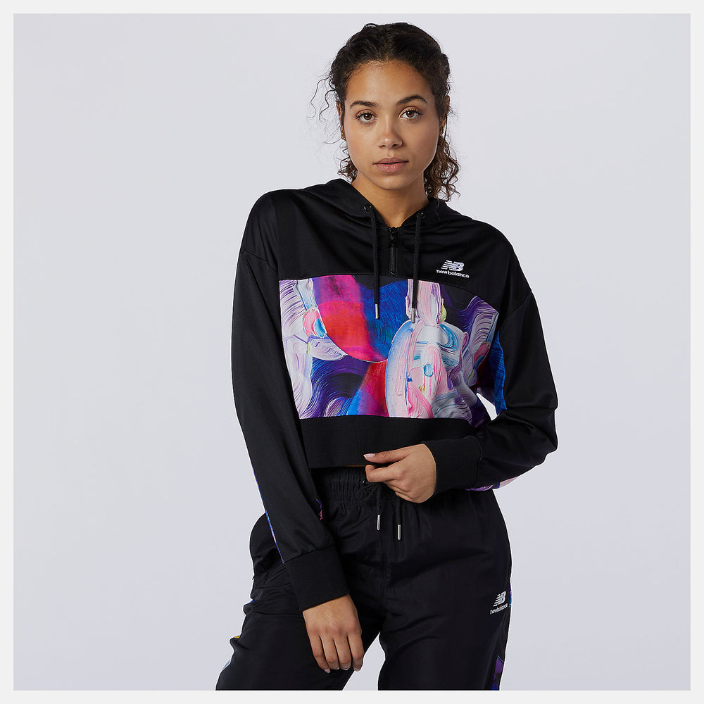 NB Athletics Erin Loree Half-zip Hoodie | New Balance Clothing Black/Magnet - Women