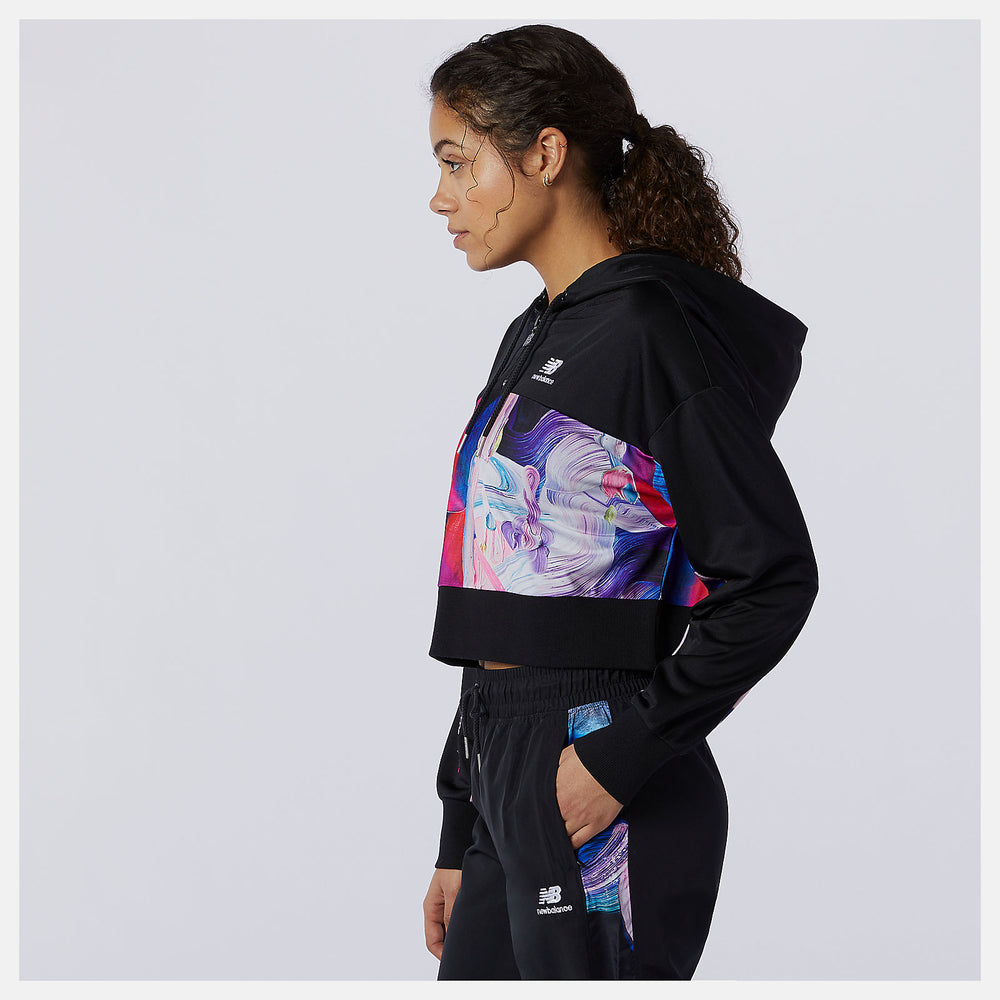 NB Athletics Erin Loree Half-zip Hoodie | New Balance Clothing Black/Magnet - Women