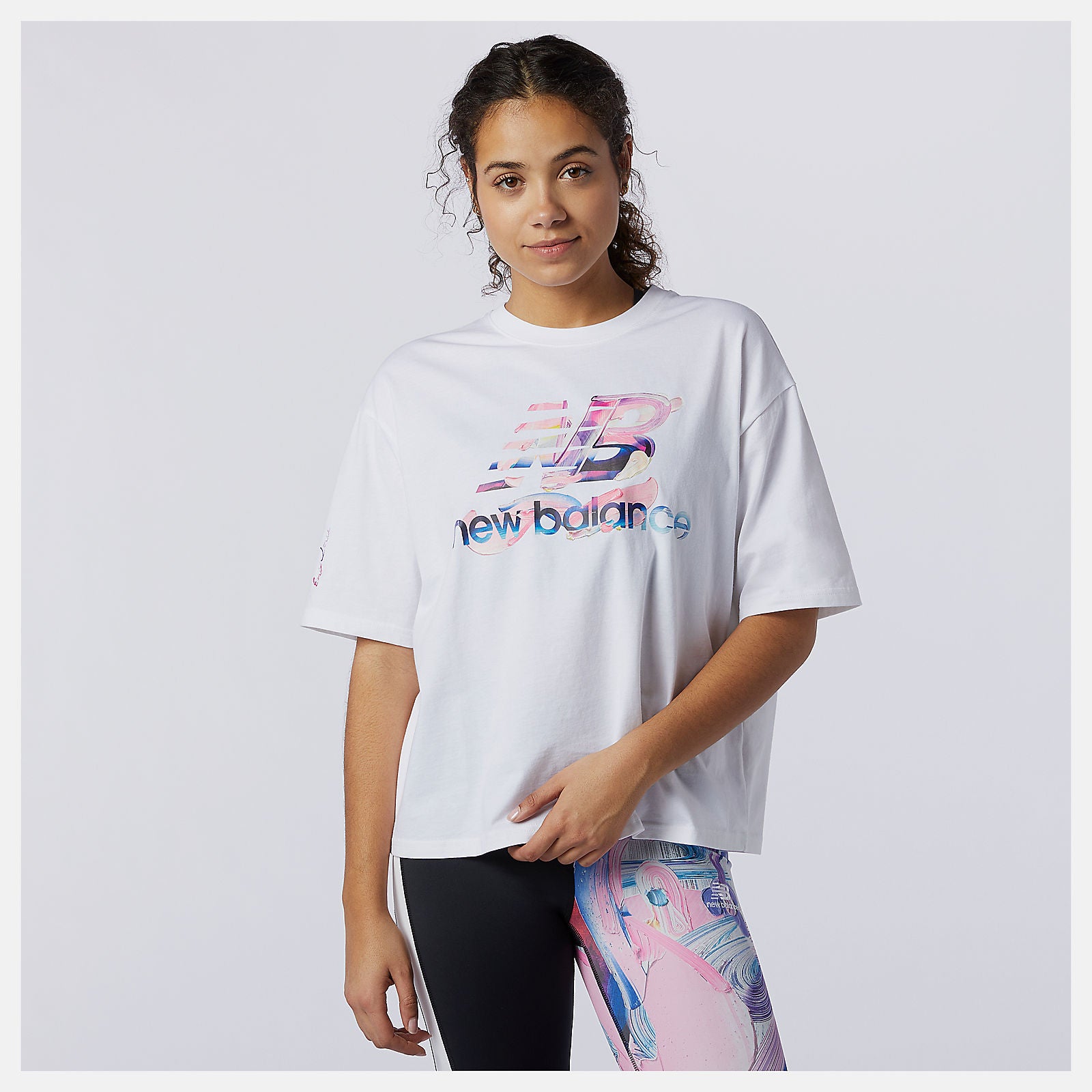 NB Athletics Erin Loree Graphic Tee | New Balance Clothing White - Women
