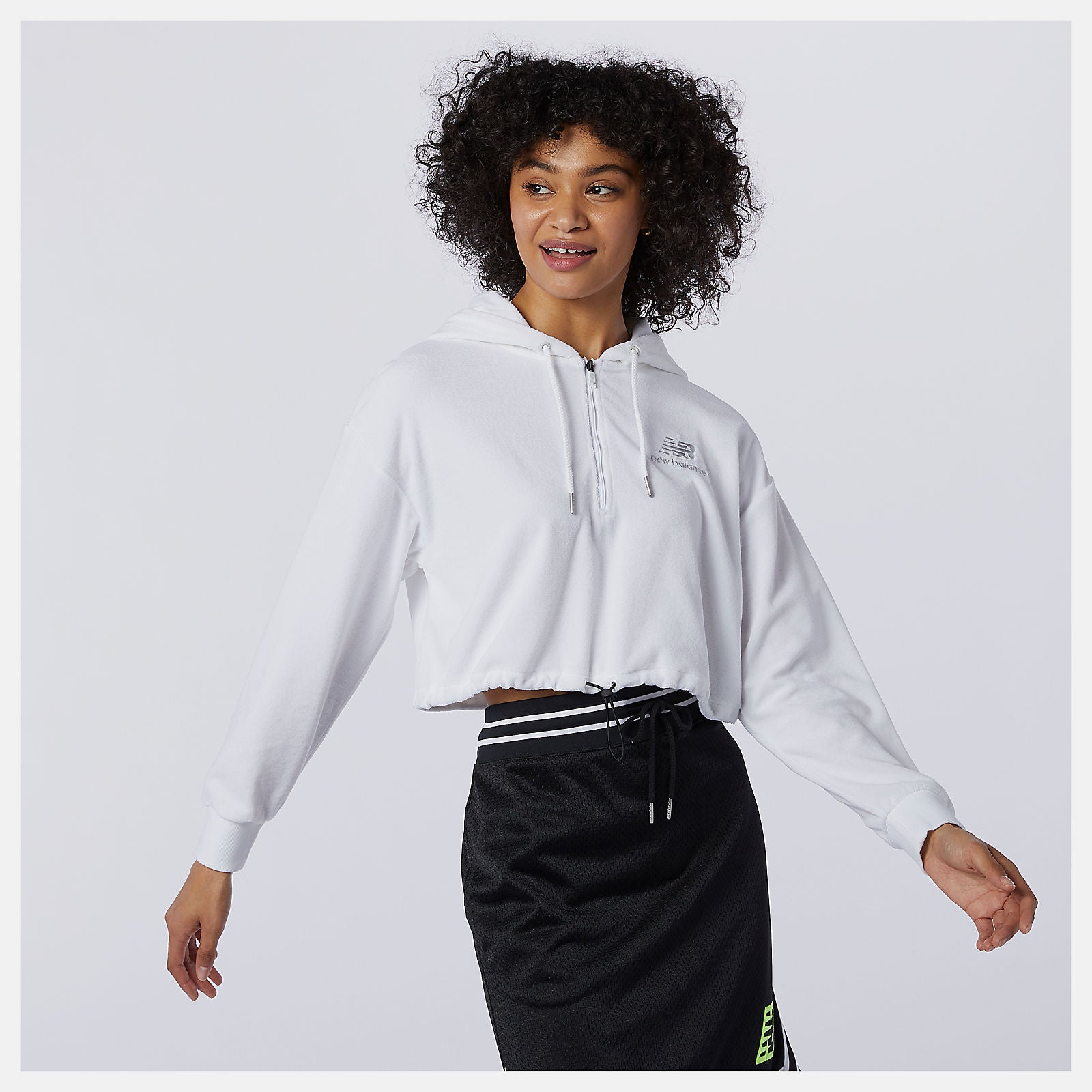 NB Athletics Collide Terry Hoodie | New Balance Clothing White - Women