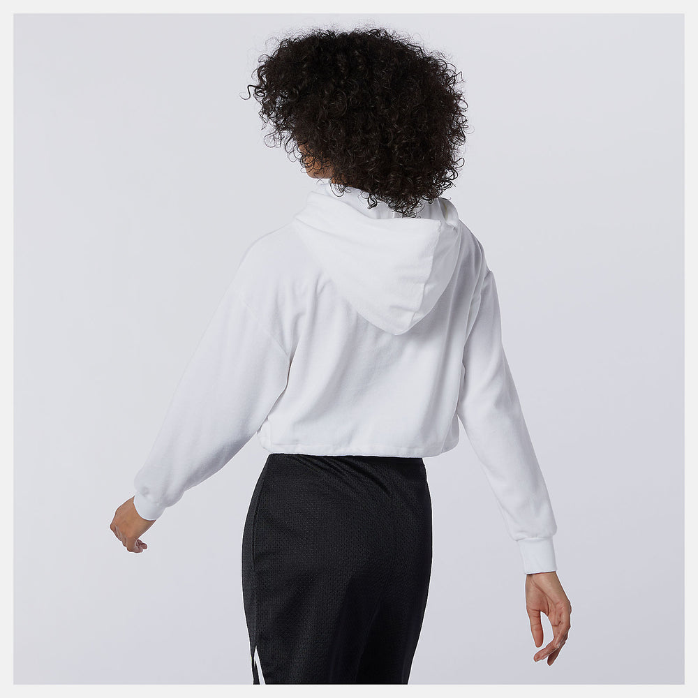 NB Athletics Collide Terry Hoodie | New Balance Clothing White - Women
