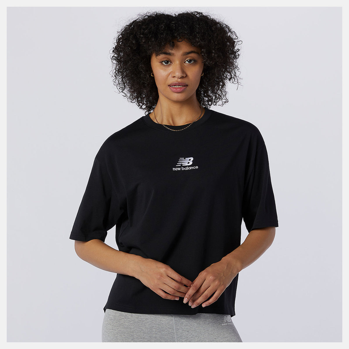 NB Athletics Collide Short Sleeve Tee | New Balance Clothing Black - Women