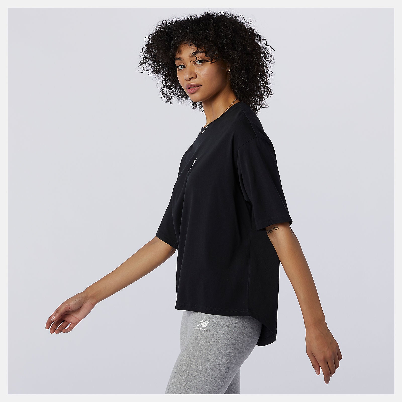 NB Athletics Collide Short Sleeve Tee | New Balance Clothing Black - Women