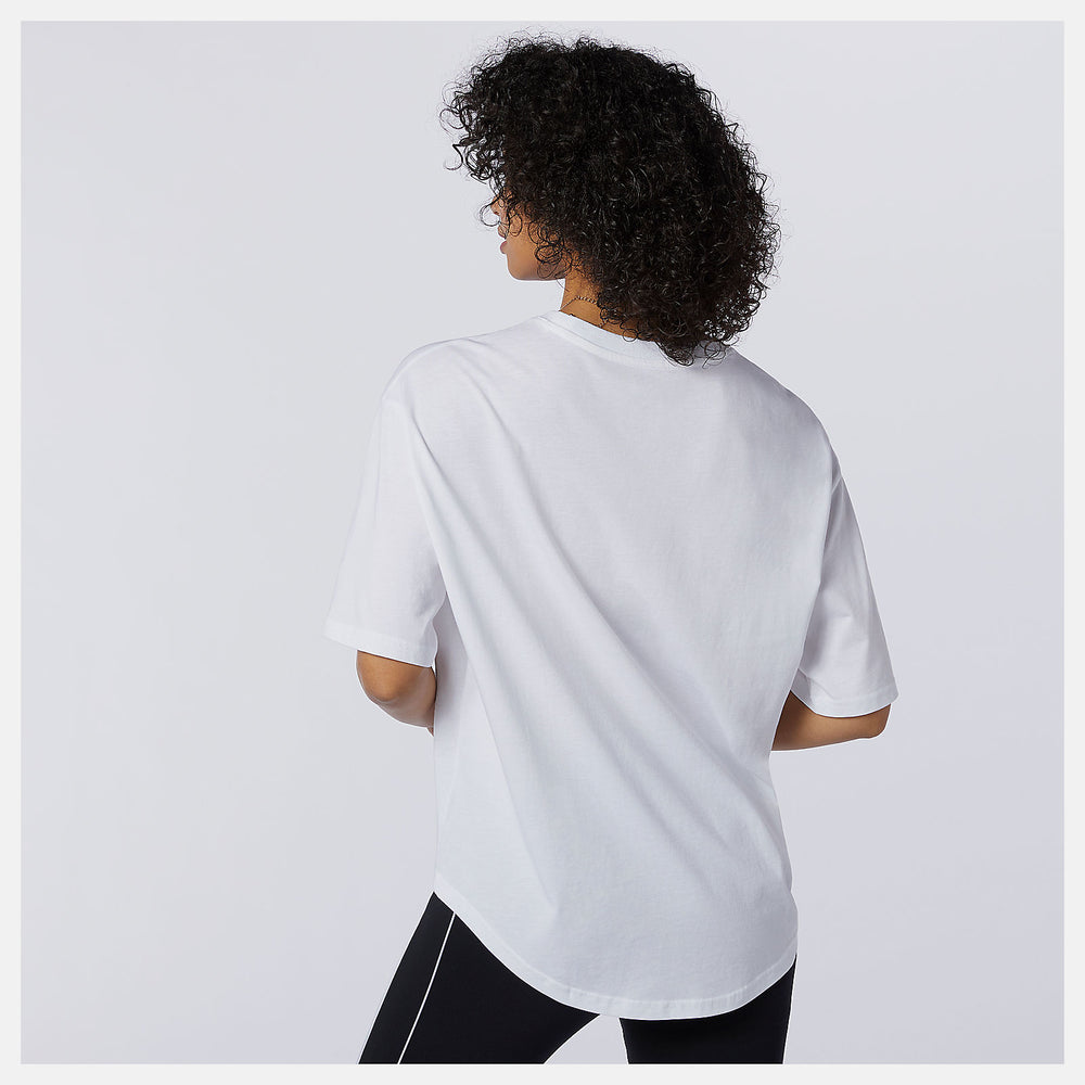 NB Athletics Collide Short Sleeve Tee | New Balance Clothing White - Women