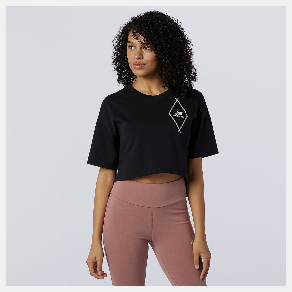 NB Athletics Argyle Graphic Tee | New Balance Clothing Black - Women