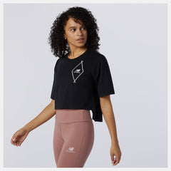 NB Athletics Argyle Graphic Tee | New Balance Clothing Black - Women