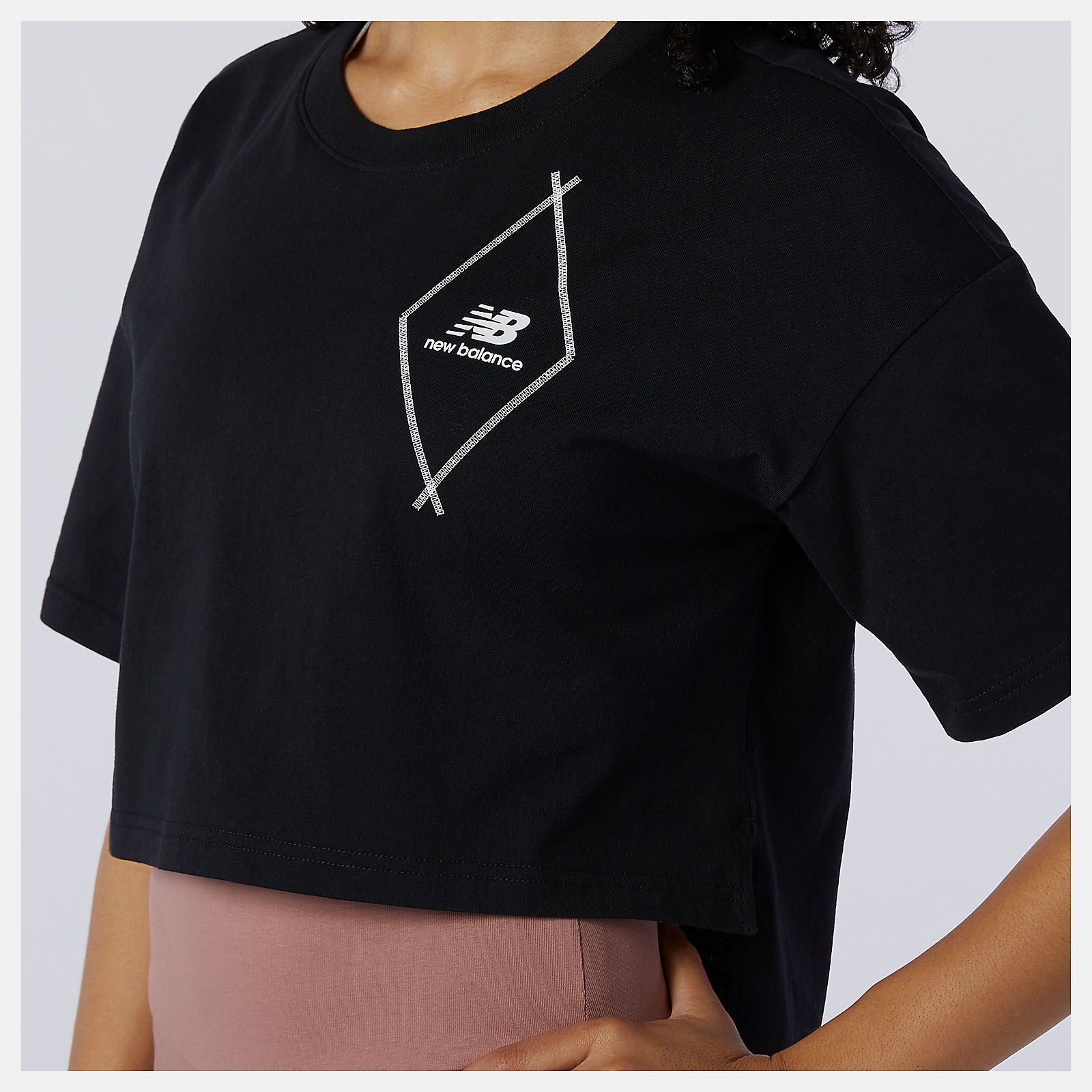 NB Athletics Argyle Graphic Tee | New Balance Clothing Black - Women