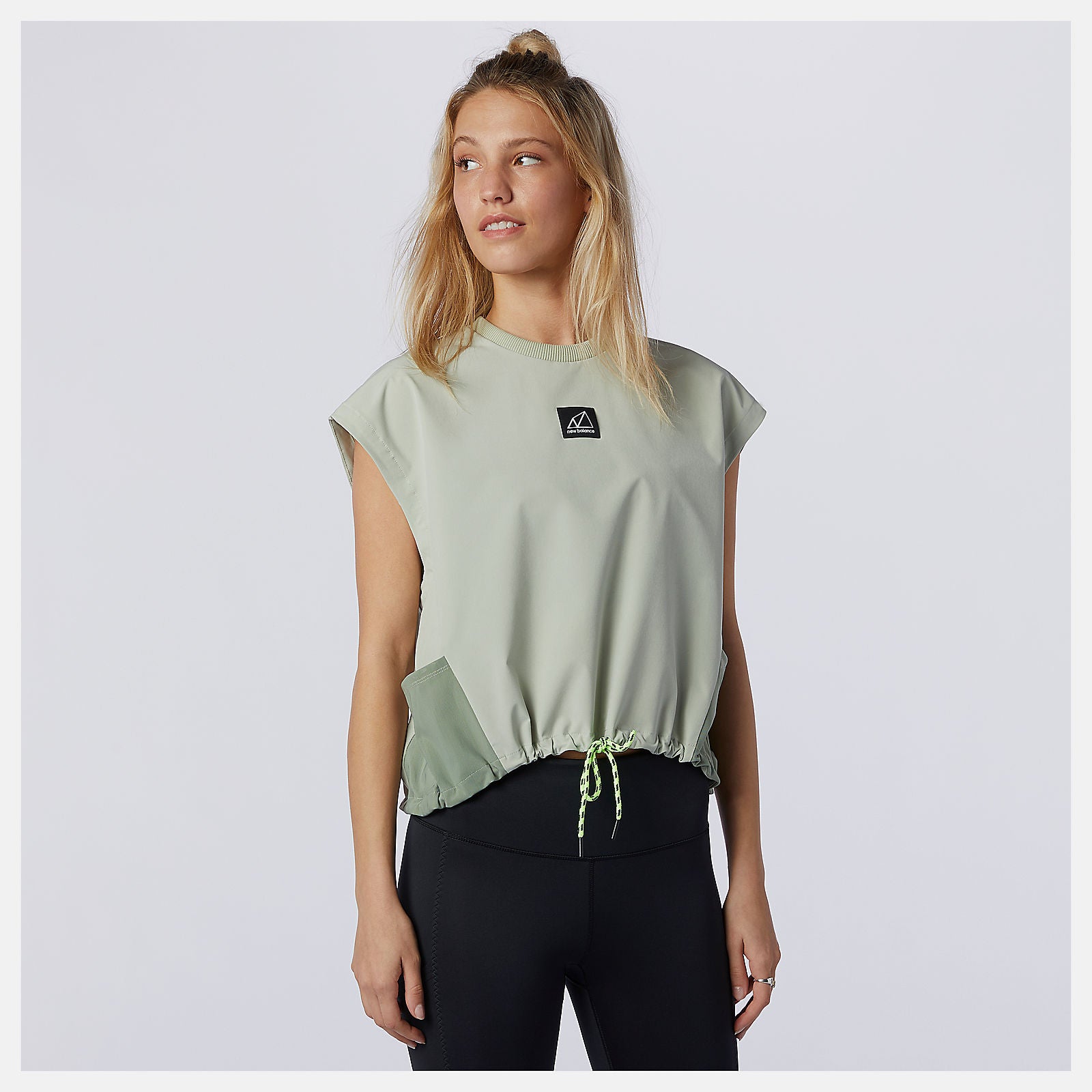 NB All Terrain Pocket Tee | New Balance Clothing Silver Pine - Women