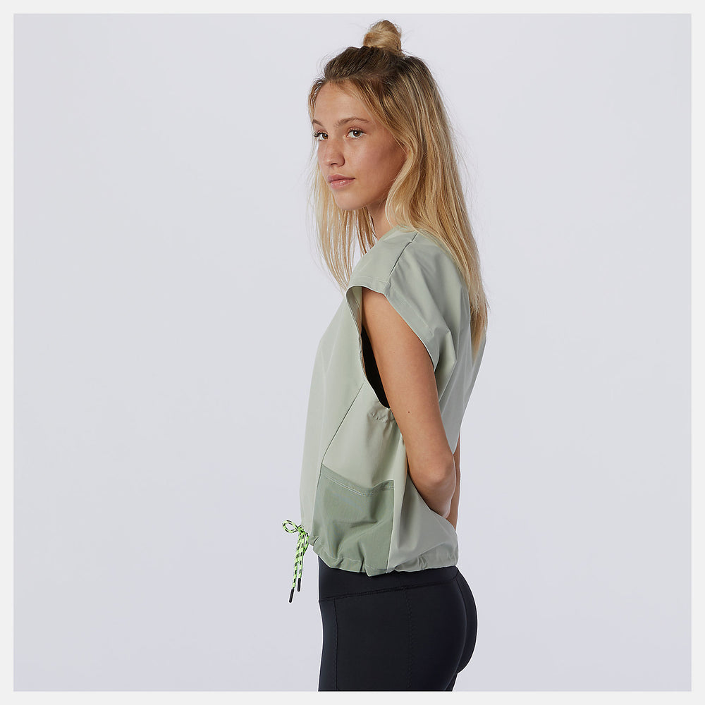 NB All Terrain Pocket Tee | New Balance Clothing Silver Pine - Women