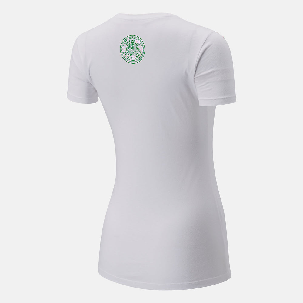Boston One Mile To Go Graphic Tee | New Balance Clothing White - Women