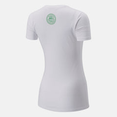 Boston One Mile To Go Graphic Tee | New Balance Clothing White - Women