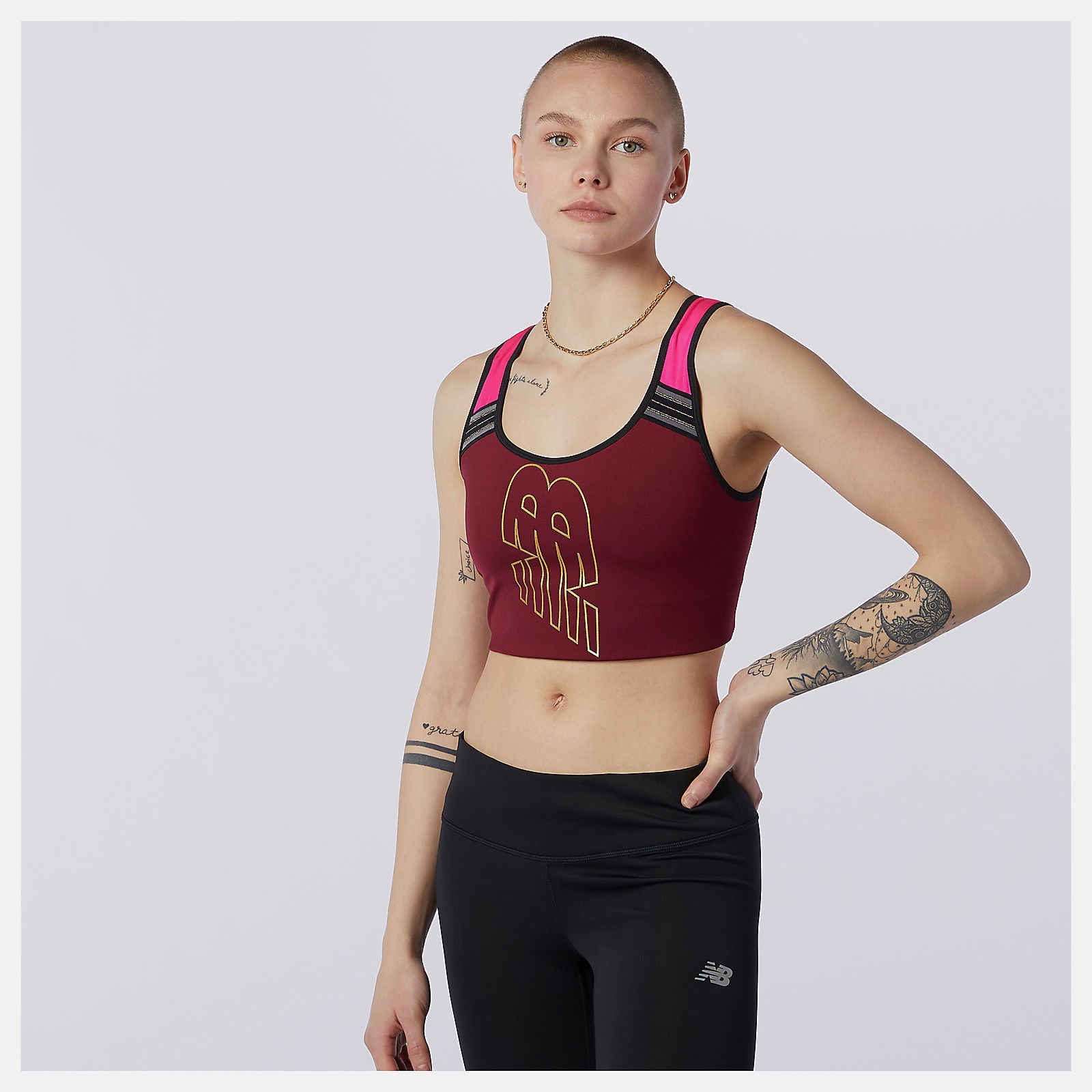 Achiever Crop Top | New Balance Clothing Garnet - Women