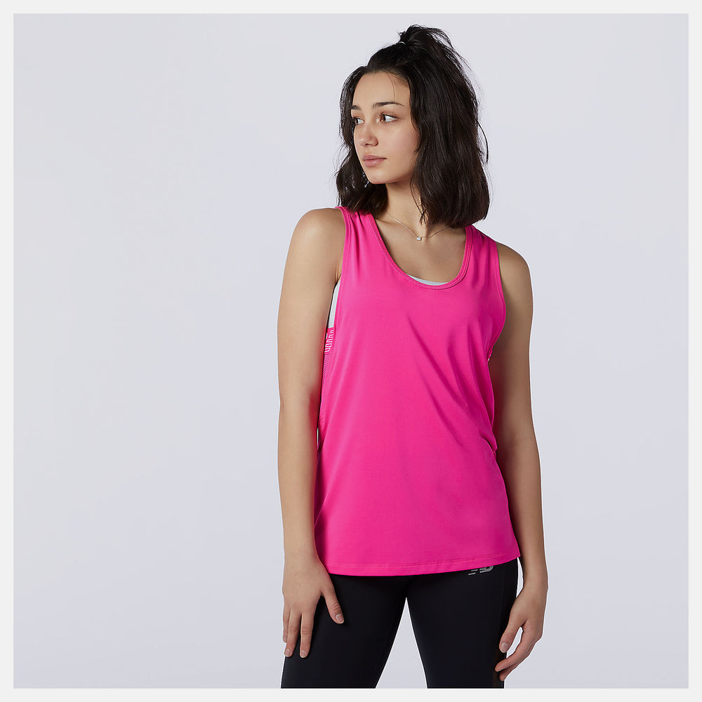 Relentless Sweat Tank | New Balance Clothing Pink Glo - Women