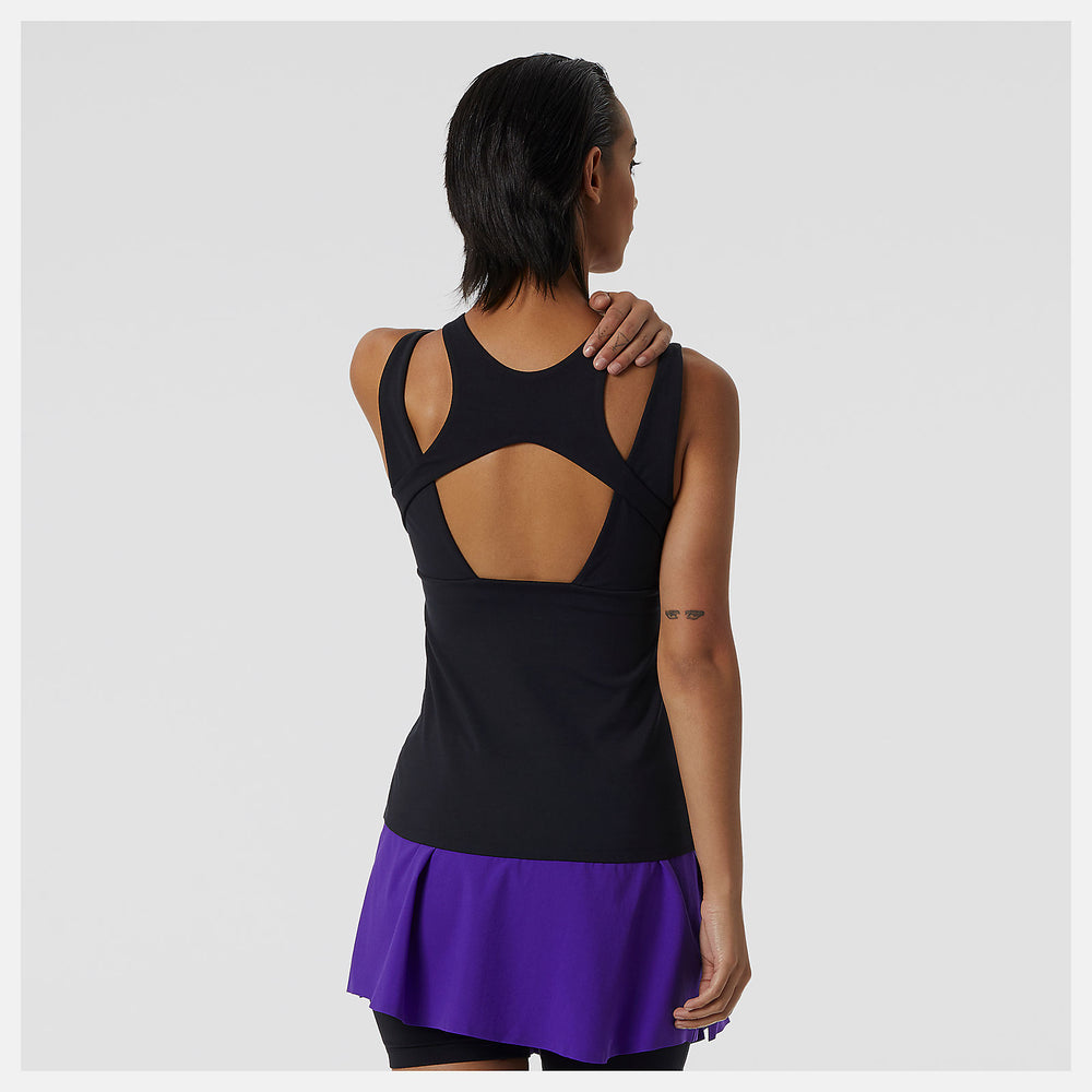 Tournament Keyhole Tank | New Balance Clothing Black - Women