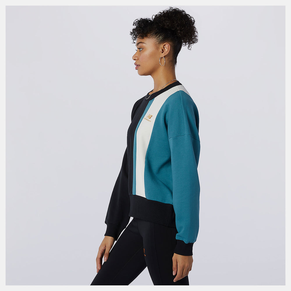 NB Athletics Higher Learning Crew | New Balance Clothing Black - Women
