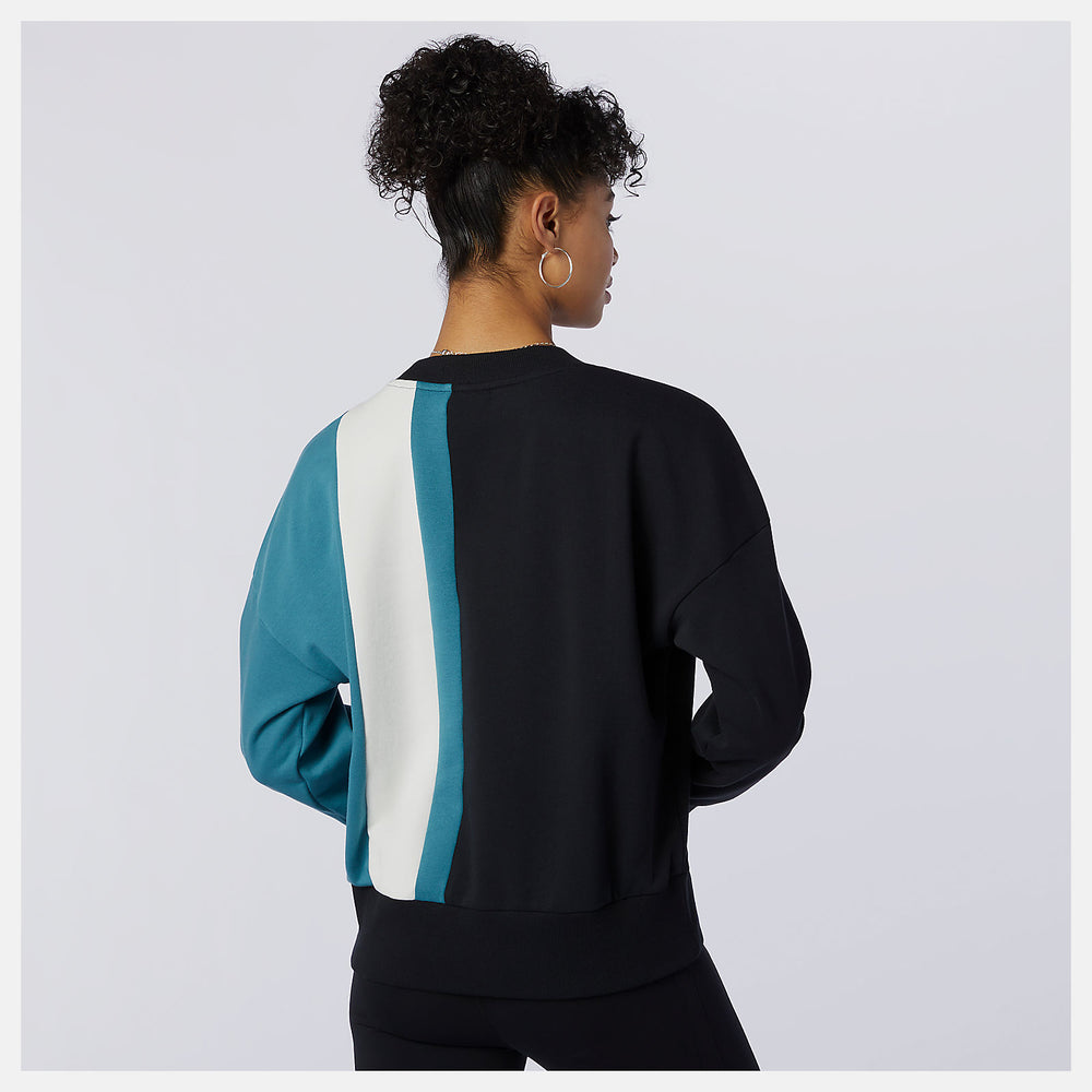 NB Athletics Higher Learning Crew | New Balance Clothing Black - Women