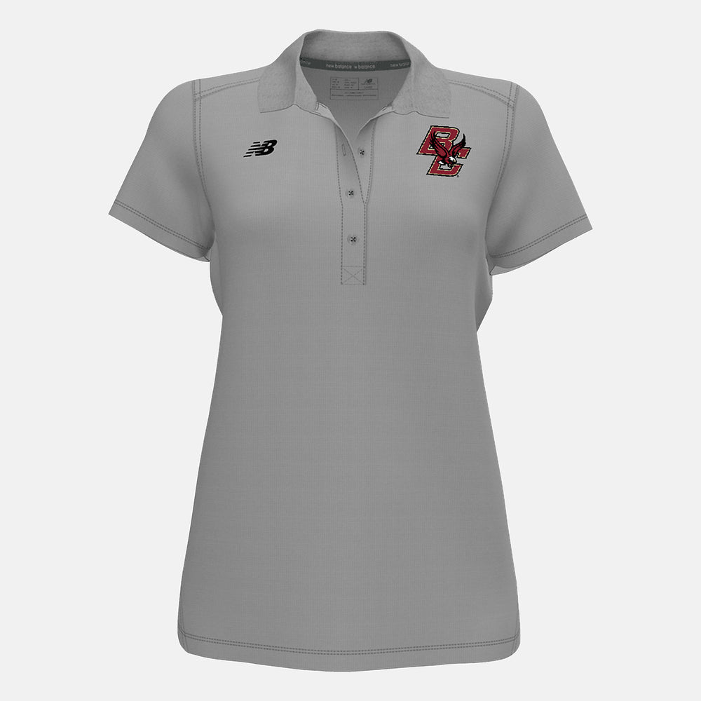 Tech Polo(Boston College) | New Balance Clothing Light Grey - Women