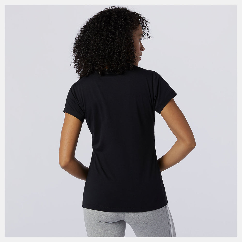 Essentials Stacked Logo Tee | New Balance Clothing Black - Women