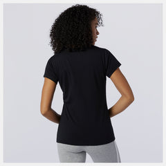 Essentials Stacked Logo Tee | New Balance Clothing Black - Women
