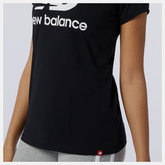 Essentials Stacked Logo Tee | New Balance Clothing Black - Women