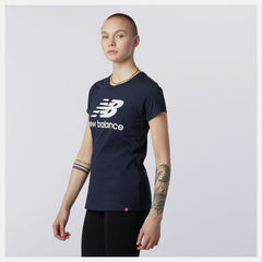 Essentials Stacked Logo Tee | New Balance Clothing Eclipse - Women