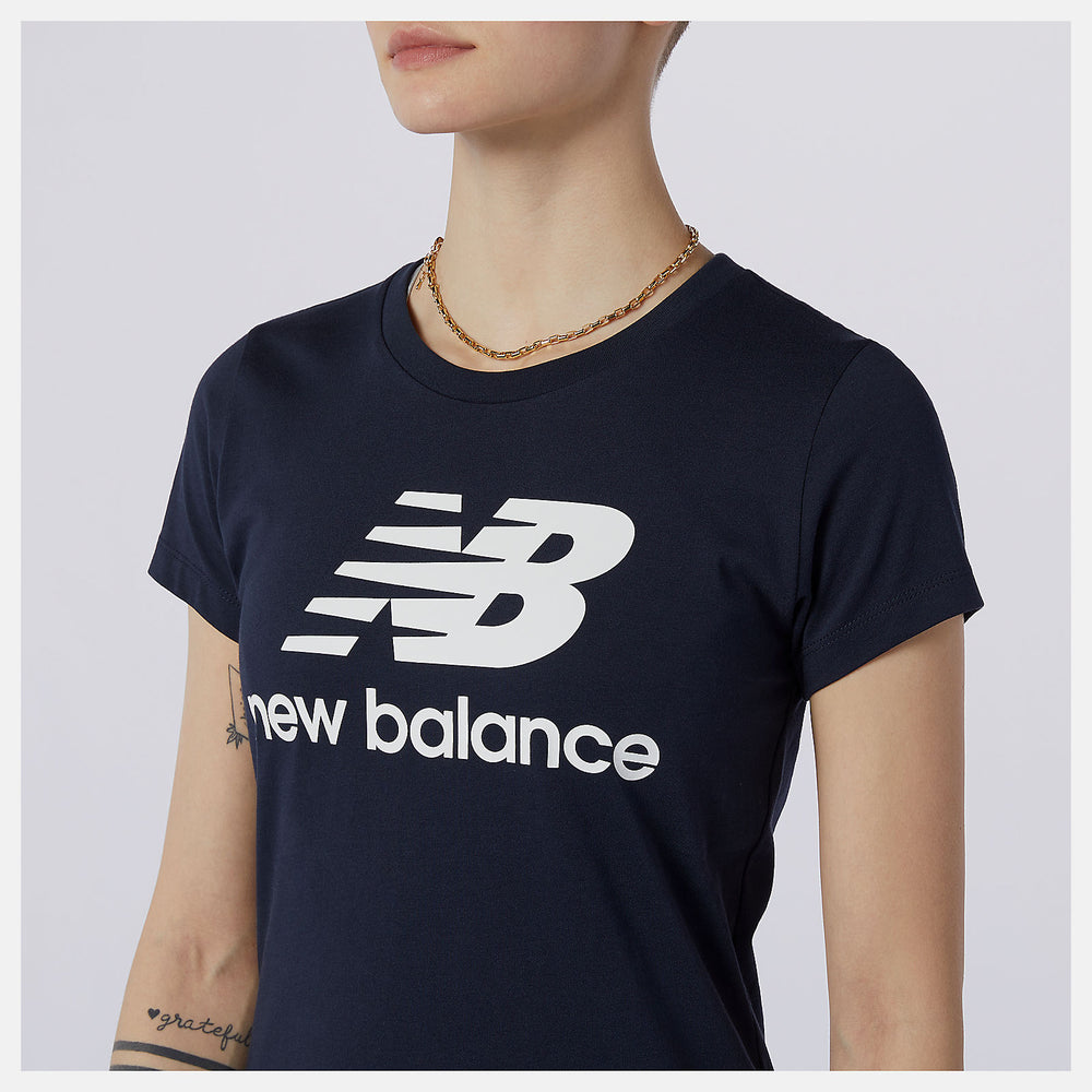 Essentials Stacked Logo Tee | New Balance Clothing Eclipse - Women